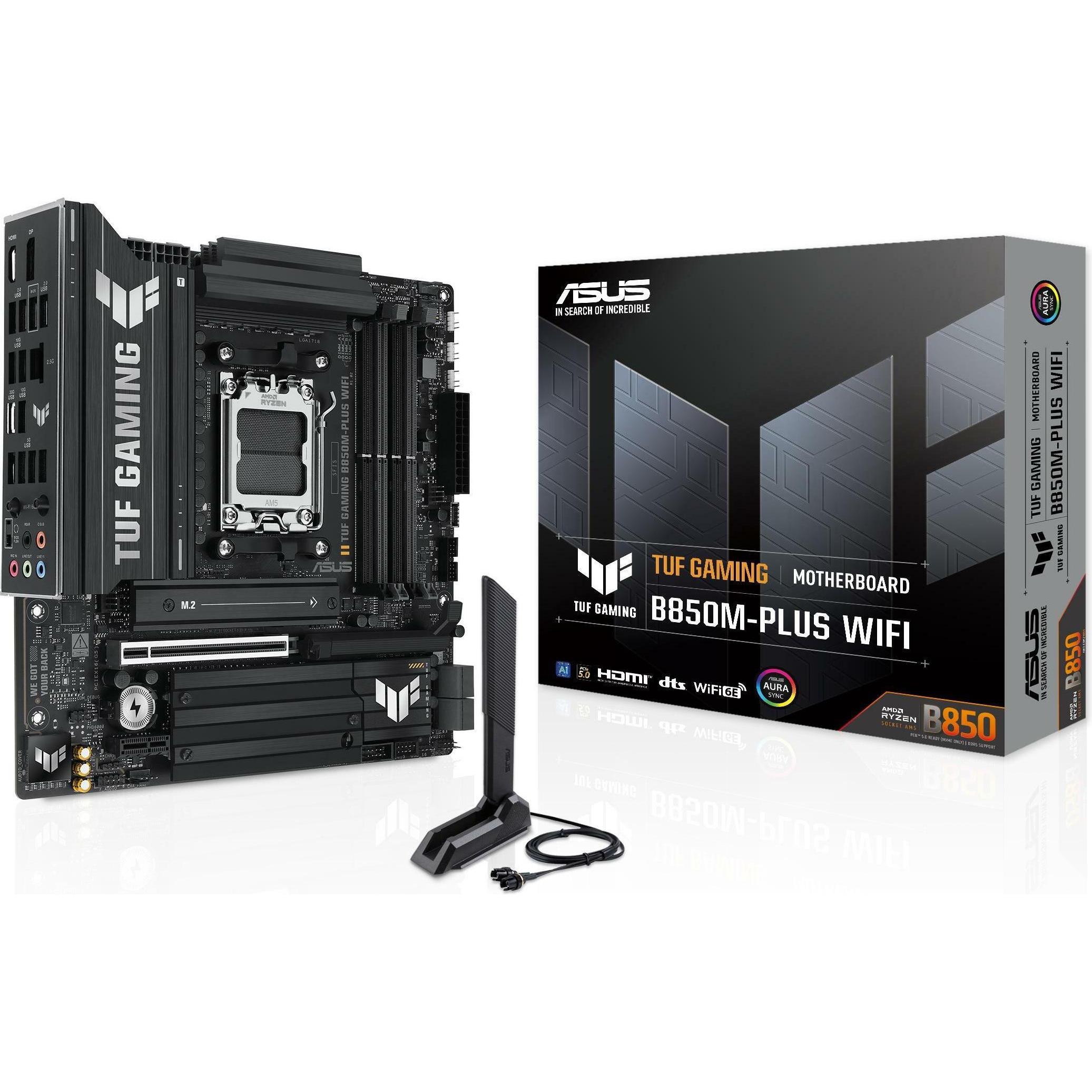 ASUS TUF Gaming B850M-Plus Wifi (AM5, AMD B850, mATX), Mainboard