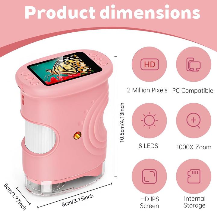 Actual product image Ahydfsr Mikroskop für Kinder