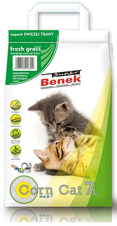 Actual product image Super Benek Corn cat (Clumping, Non-dusting, 9.90 kg)