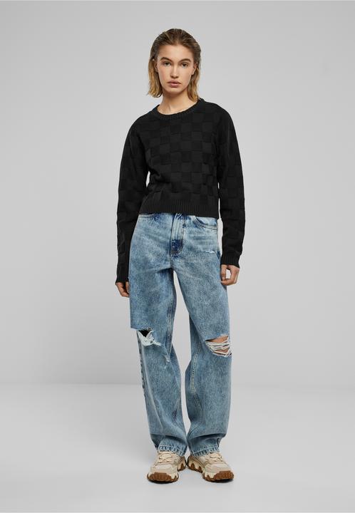 Produktbild Urban Classics Ladies Check Knit Sweater - 126785 (M)