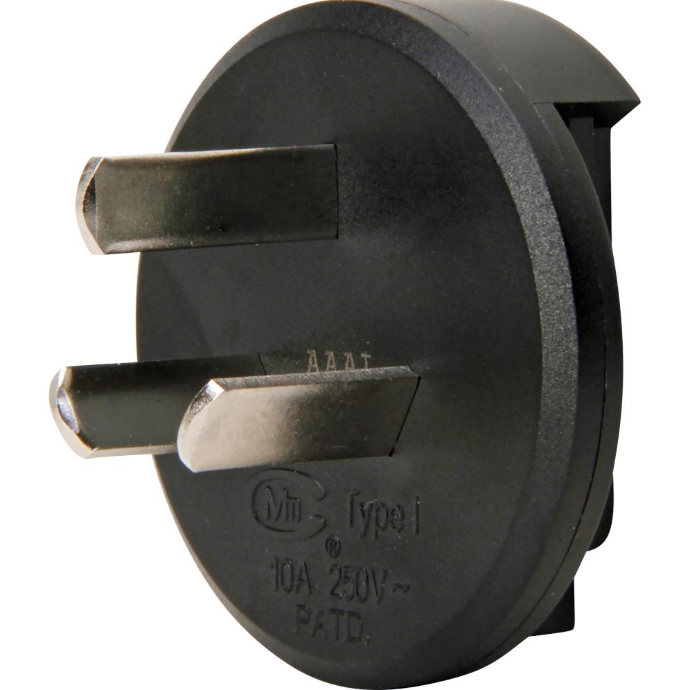 Kopp, Reiseadapter, Reisestecker Australien/China, schwarz