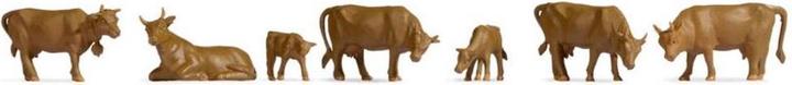 Actual product image Noch TT Cows Painted, Standing, Lying
