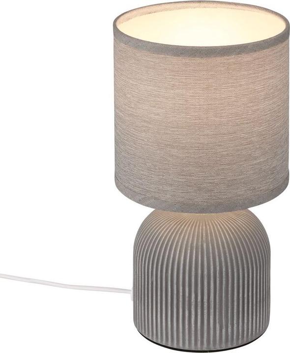 Actual product image Briloner INO ceramic table lamp, grey, excl. 1x E14 max. 10W (E14)