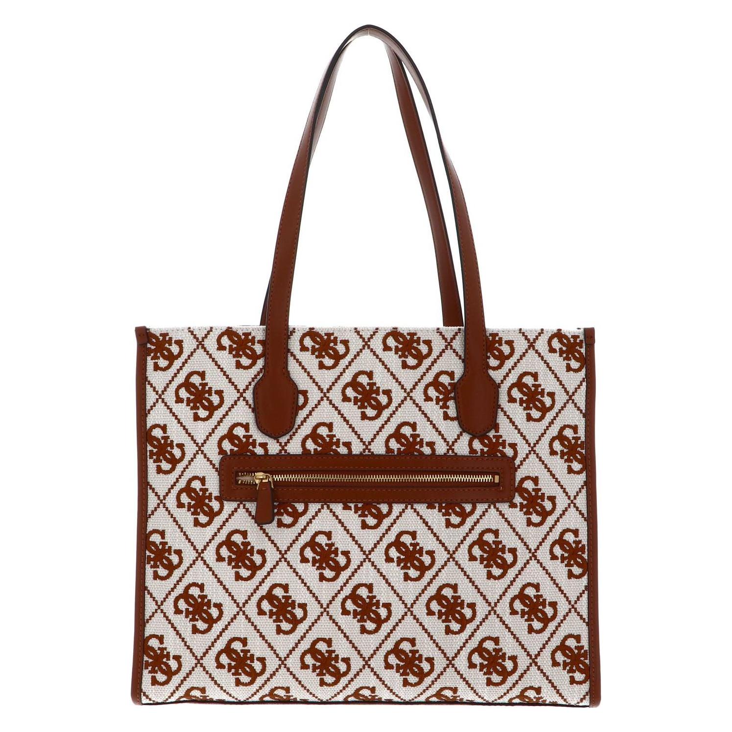 Guess, Damen, Tasche, Silvana Girlfriend Tote, Beige