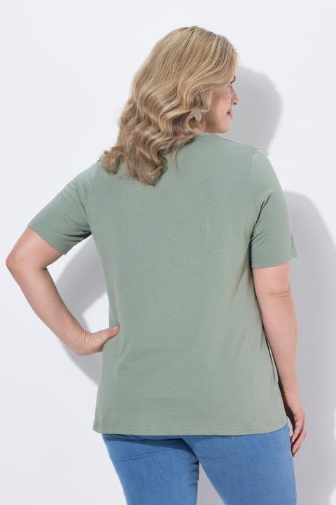 Actual product image Ulla Popken 2 Pack of Eco Cotton Basic Tees (56)