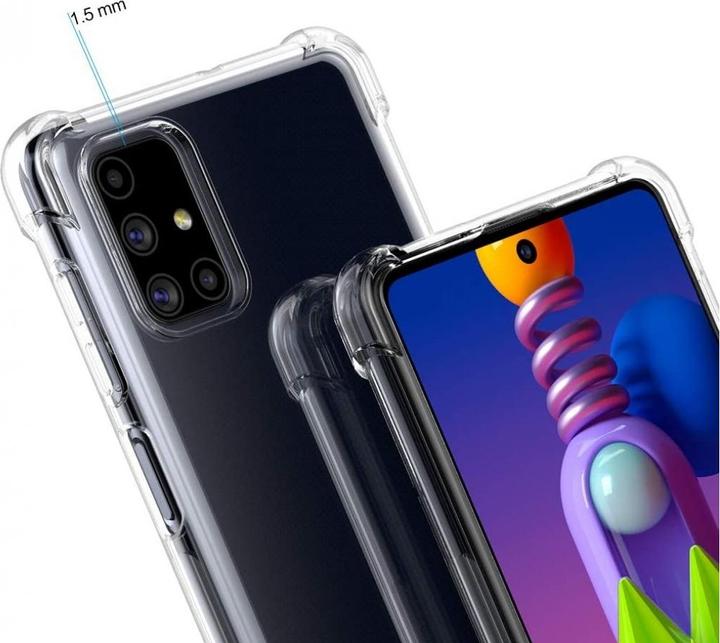 Produktbild Screenguard Samsung Galaxy M51 Hülle Crystal Soft Airbag Bumper (Samsung Galaxy M51)