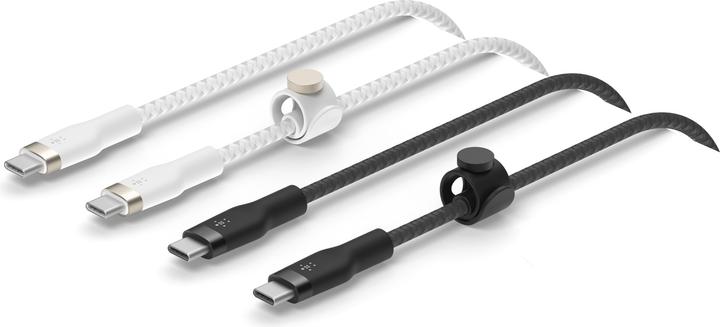 Immagine prodotto Belkin Doppio cavo da USB-C a USB-C in silicone intrecciato da 1 m (1 m, USB 2.0)