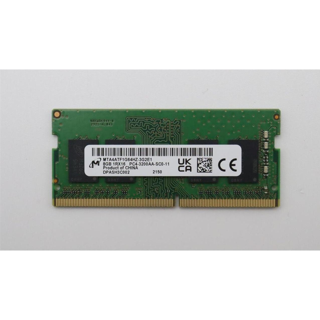 Lenovo SODIMM,8GB, DDR4, 3200,Micron (3200 MHz, DDR4-RAM, SO-DIMM), RAM