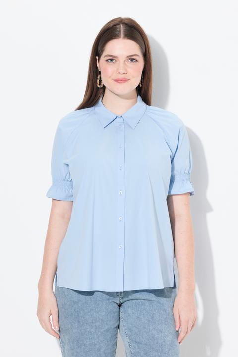 Produktbild Ulla Popken Shirtbluse, Smokdetails, Hemdkragen, Halbarm (46, 48)