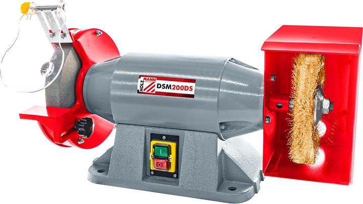 Produktbild Holzmann Doppelschleifbock mit Drahtscheibe (Doppelschleifer, 900 W)