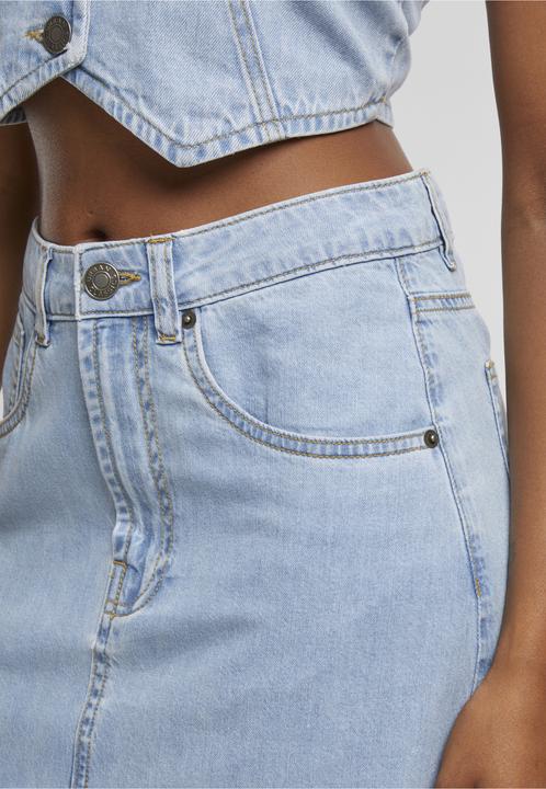 Produktbild Urban Classics Ladies Soft Denim Midi Skirt - 193361 (26, S)