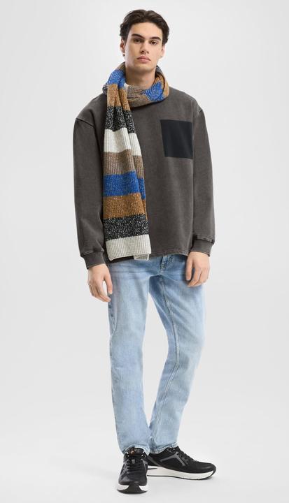 Produktbild s.Oliver Sweatshirt Gewaschenes Sweatshirt mit Kontrast-Detail (M)