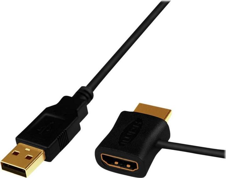 Produktbild LogiLink HDMI (Typ A) — HDMI (Typ A)| USB A (HDMI, 50 cm)