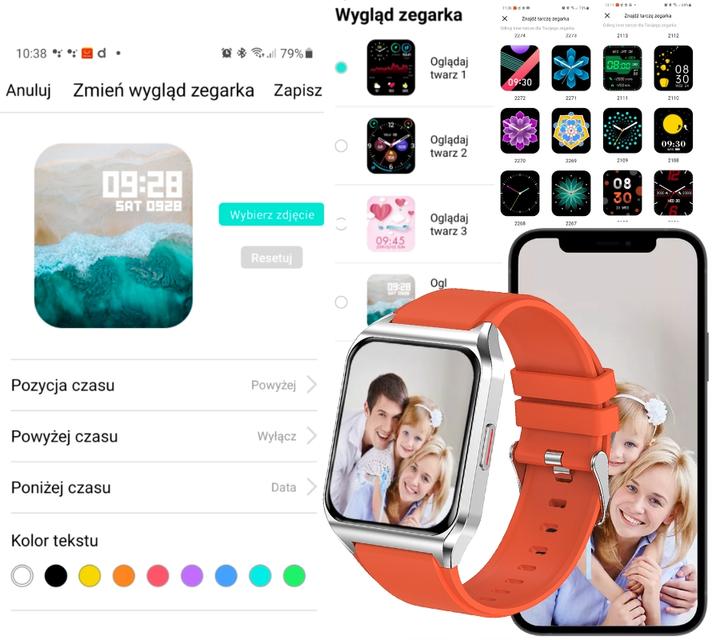 Produktbild Unisex-Smartwatch RNCE89 – Anrufe tätigen, individuelle Zifferblätter (sr035b)