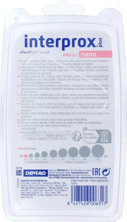 Actual product image Interprox plus nano (6x, 0.60 mm)