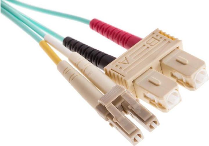 Immagine prodotto RS PRO Cavo adattatore Multi Duplex LC - SC Aqua 1m (1 m)
