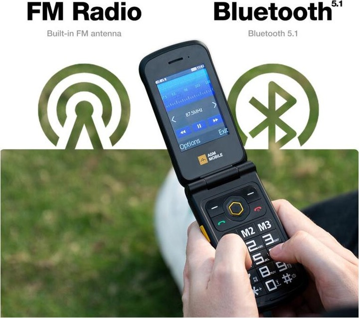 Image du produit AGM M8 128MB 4G NOIR (2.80", 4G)