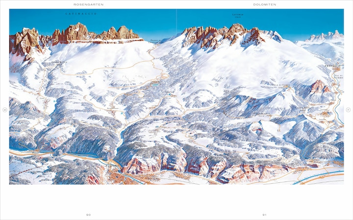 Actual product image Alps. The art of the panoramic map (German, Tom Duration, 2024)
