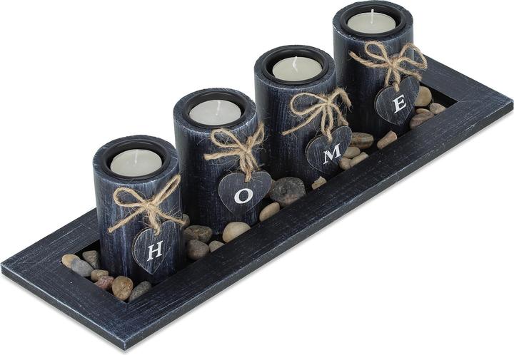 Actual product image Relaxdays Tealight holder (39.5 x 13 x 10.5 cm)