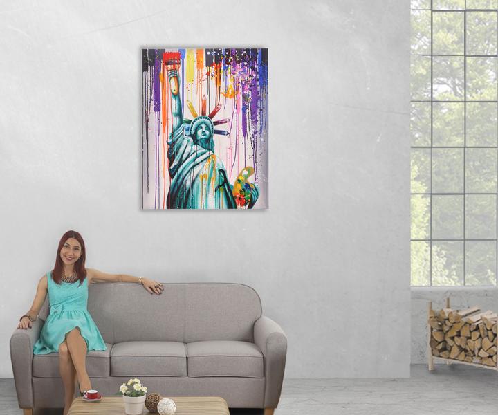 Produktbild MCW Wandbild Freiheitsstatue (100 x 80 x 3.5 cm)