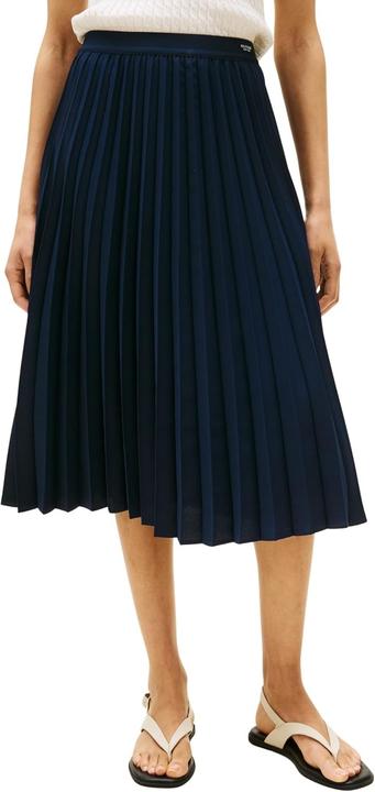 Produktbild Tommy Hilfiger Fluid Pleated Pull On Midi Skirt (42)
