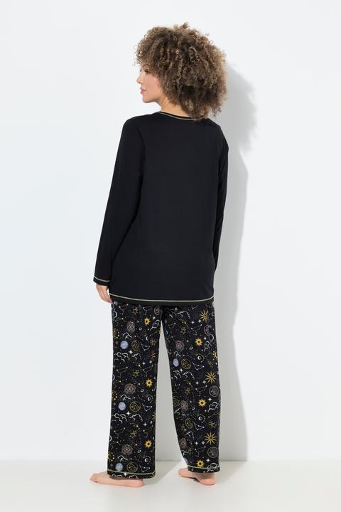 Produktbild Ulla Popken Pyjama, Sterne, Rundhals, Langarm (60)