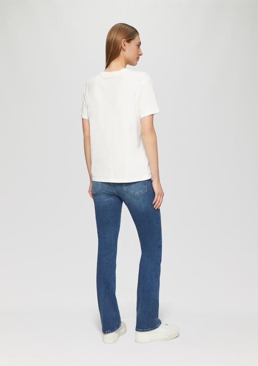 Produktbild S.Oliver T-Shirt T-Shirt im Relaxed Fit mit Herz-Stickerei (42)