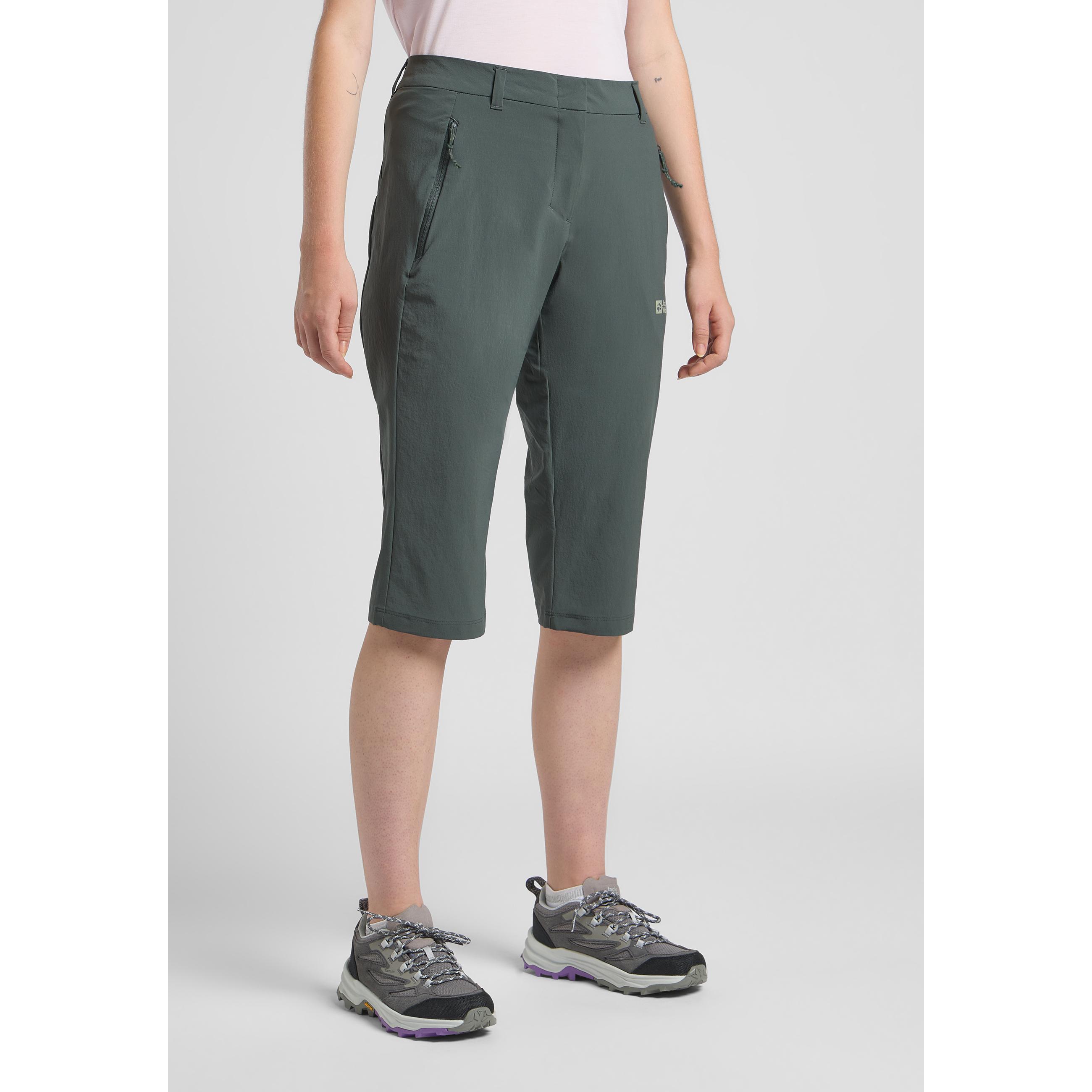 Thumbnail - Jack Wolfskin, Damen, Outdoorhose, Hikeout 3/4 Pants W (40), Grün, 40