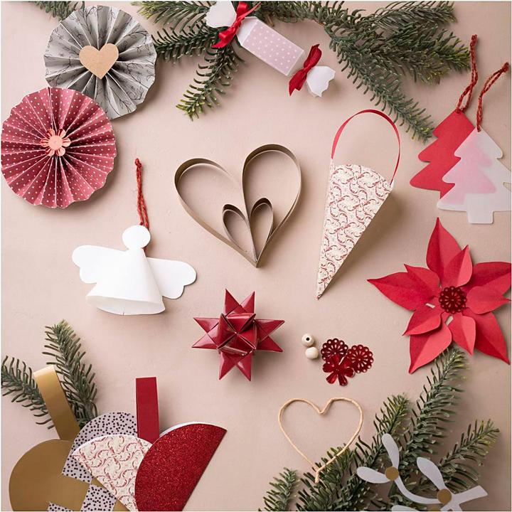 Produktbild Creativ Company Bastelset Papier Kreativ-Mix für Weihnachtsdeko