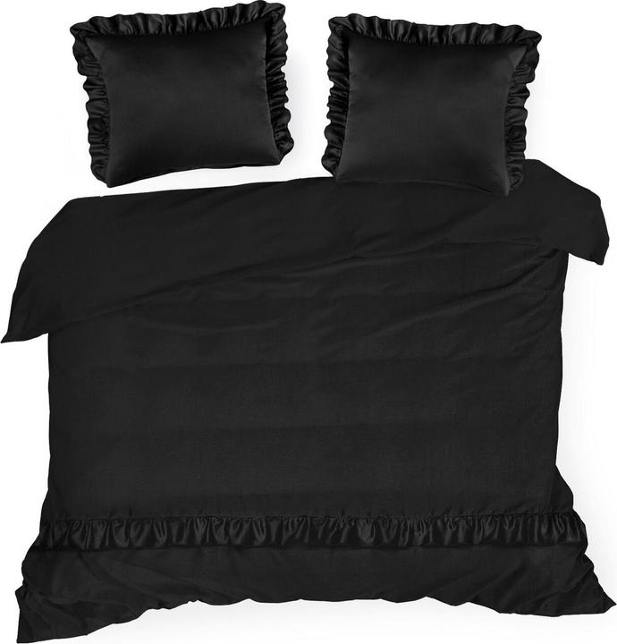 Eurofirany POS/ST/VENUS/01D 160X200 70X80/X2 SCHWARZ (Duvetbezug, 160 x 200 cm)