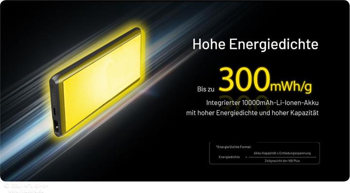 Actual product image Nitecore NB Plus 10000mAh Waterproof Energy Bar Powerbank (10000 mAh, 22.50 W)