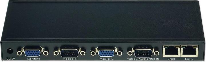Produktbild Lindy Dual VGA KVM Extender USBAudio 2xCat.5, / USB: mouse&kbd.
