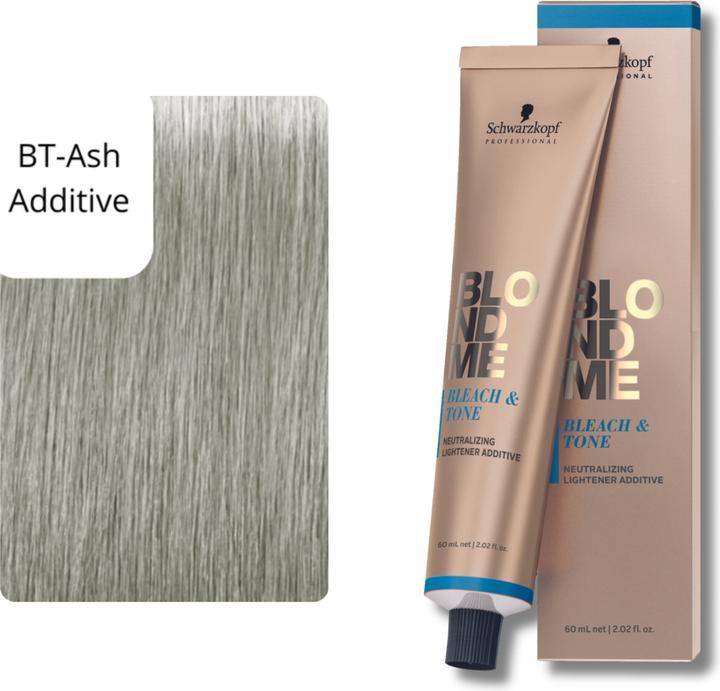 Produktbild Schwarzkopf Professional Schwarzkopf BLONDME Bond Aufrechterhaltende Haarfarbe für Blondinen - Tonen, Aufhellen, Highlighting (BT-Ash Additive)