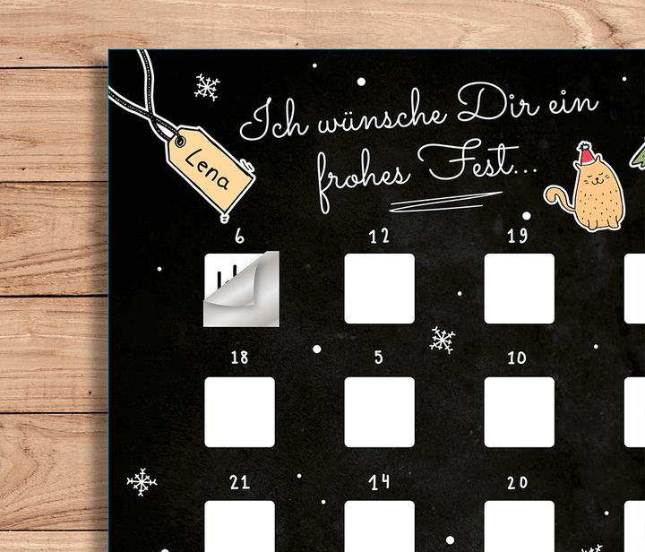 Produktbild Out of the blue DIY Adventskalender Kratzpapier zum aufrubbeln