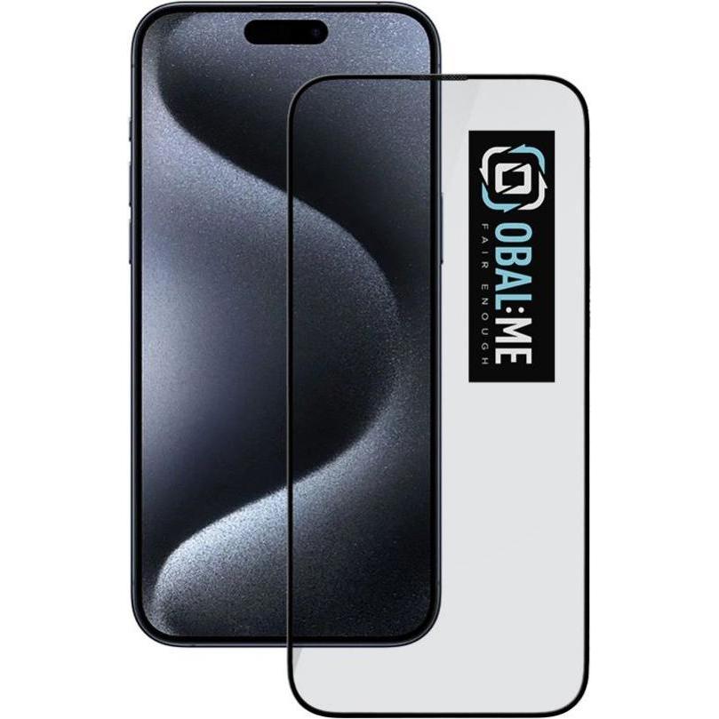 Obal:Me 5D Glass Screen Protector for Apple iPhone 15 Pro Black (1 Stück, Apple iPhone 15 Pro), Smartphone Schutzfolie, ...