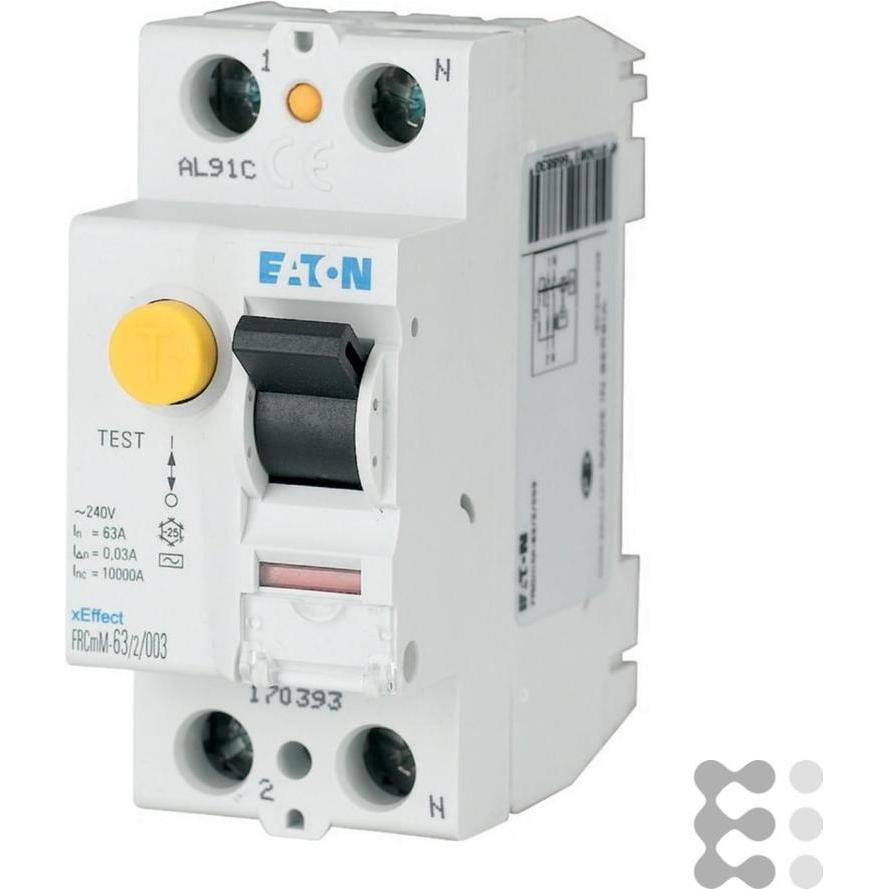 Eaton, Schutzschalter, MOE FRCMM-25/2/003-A FI-Schalter, 25A, 2p, 30mA, Typ A