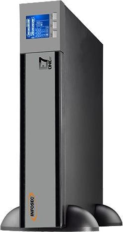 Produktbild Infosec compatible E7 One 1000 RT IEC (1000 VA, 1000 W, Online-Doppelwandler USV)