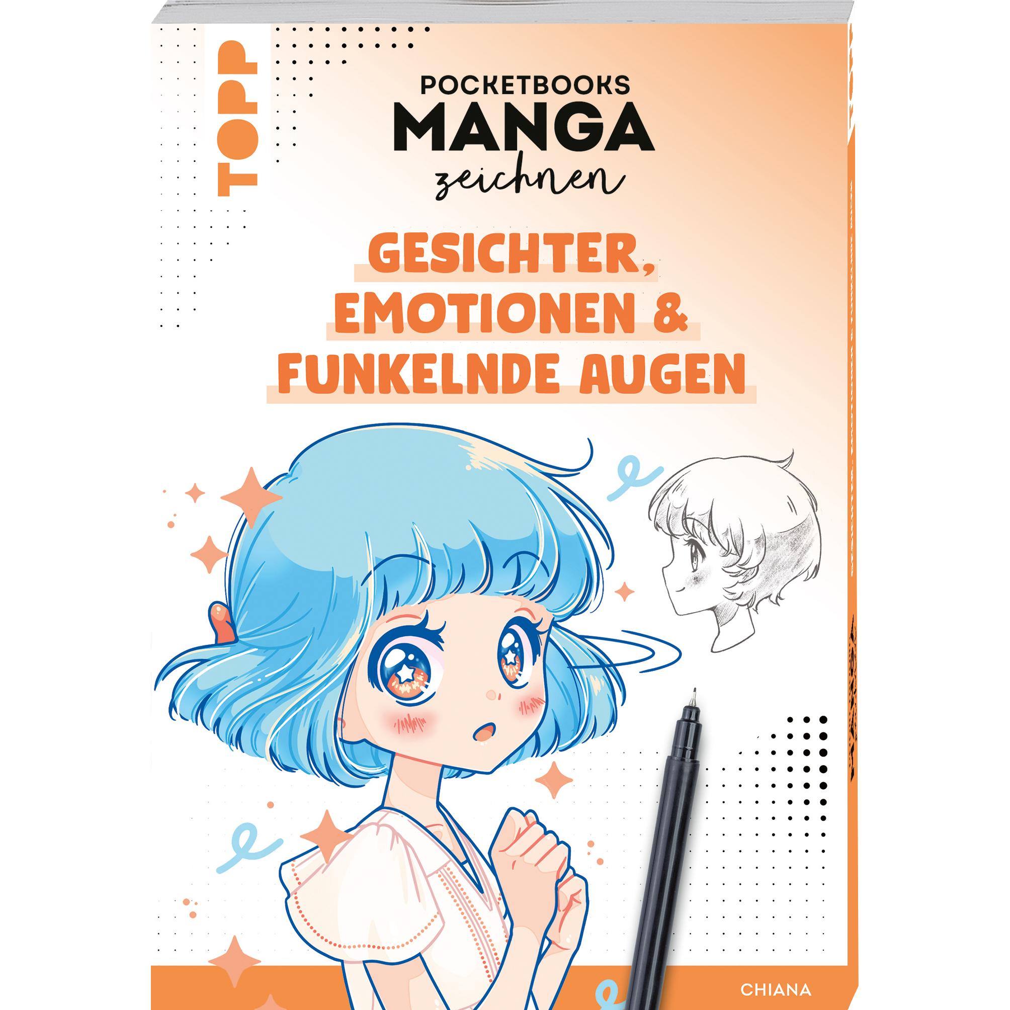 Manga-Kurs to go - Teil 1: Gesichter, Emotionen & funkelnde Augen, Malbuch von Chiana