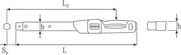 Actual product image Stahlwille Torque spanner 730/40 Fix 80 - 400 Nm 14 x 18 mm (80 Nm, 400 Nm)
