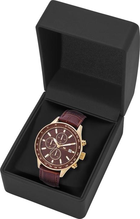 Produktbild Herren Chronograph Karthago II Echtleder Braun - 31950 (Chronograph, 43 mm)