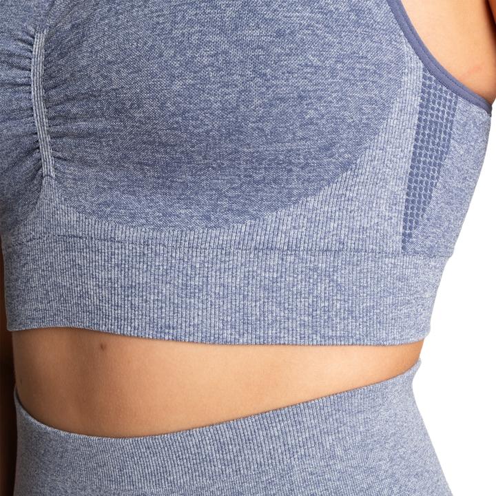 Actual product image Better Bodies Curve Scrunch Bra - Blue Melange (XS)