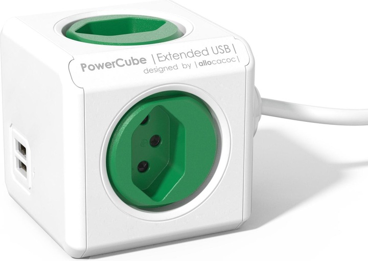 Produktbild Allocacoc PowerCube (4 x, Typ 13, USB-A, 1.50 m)