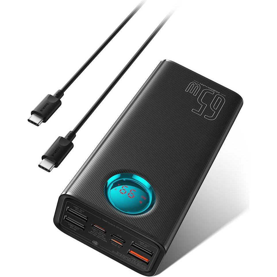 Baseus Caricabatterie per display digitali Amblight (26800 mAh, 65 W, 99.90 Wh), Powerbank