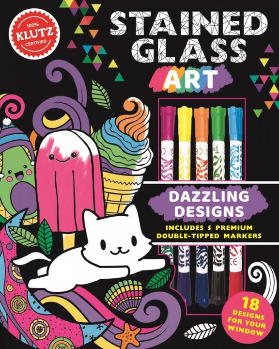 Actual product image Stained Glass Art: Dazzling Designs (Klutz Activity Book)