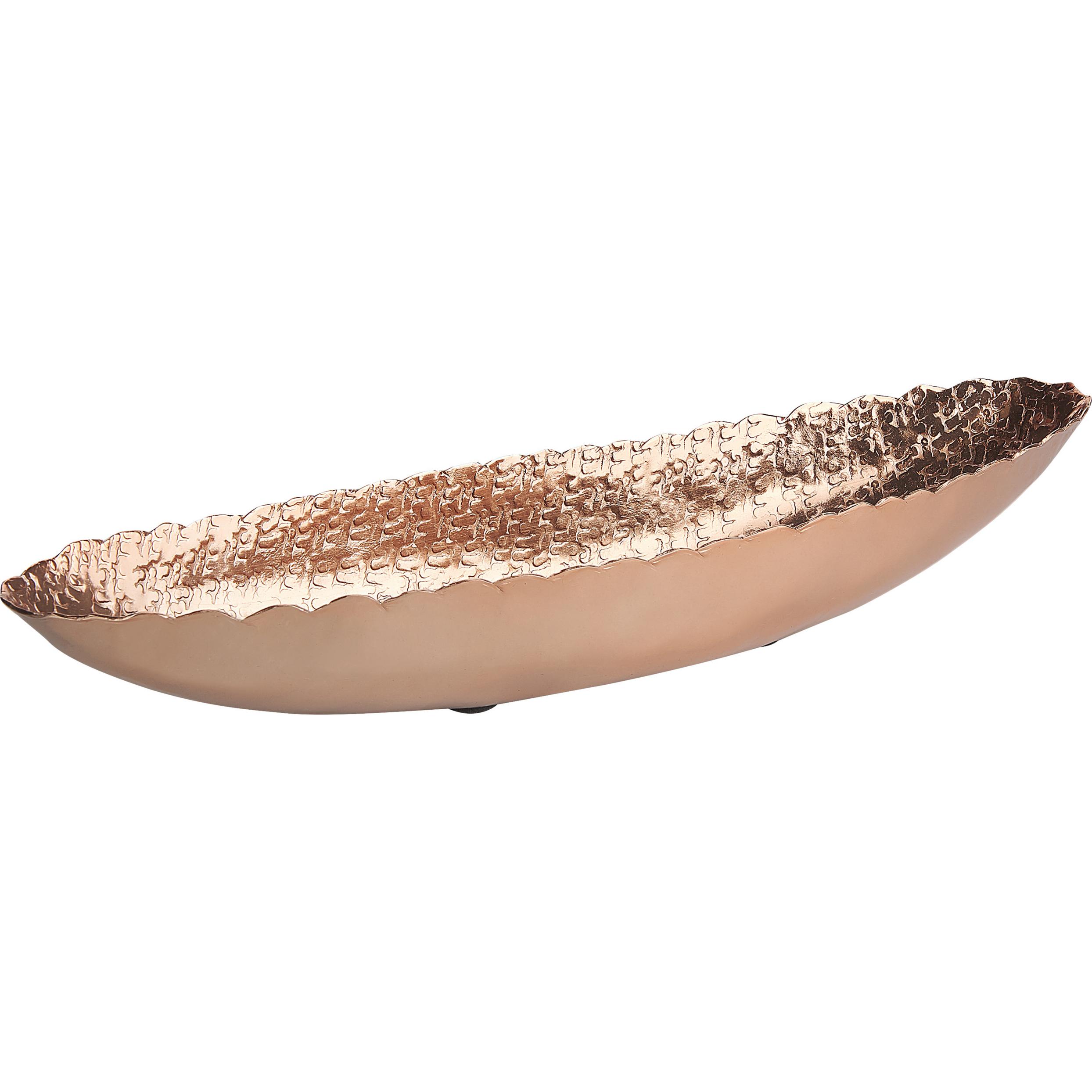 Beliani, Vase, Dekoschale Aluminium kupferfarben 40 cm CARACOL (1 x)