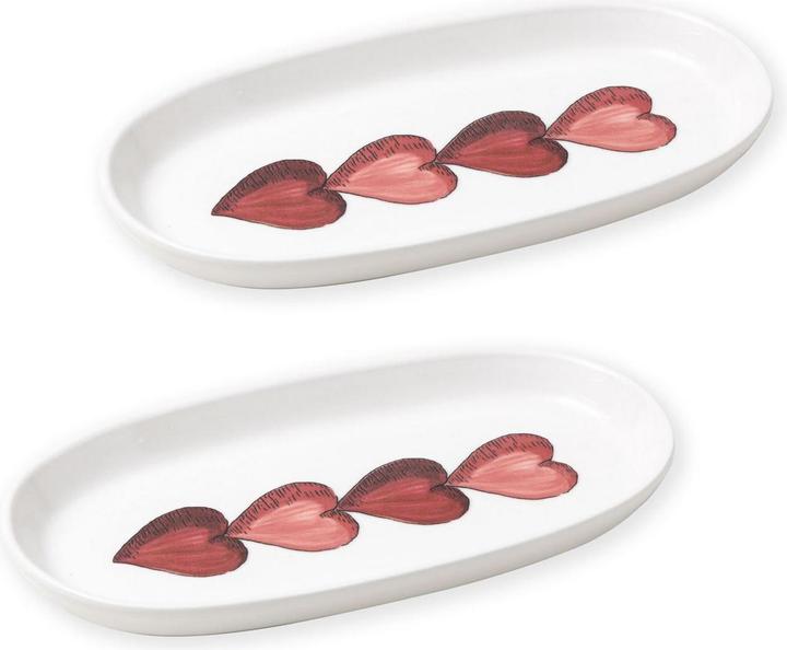 Hermia Heart Platter Set 2 Pieces