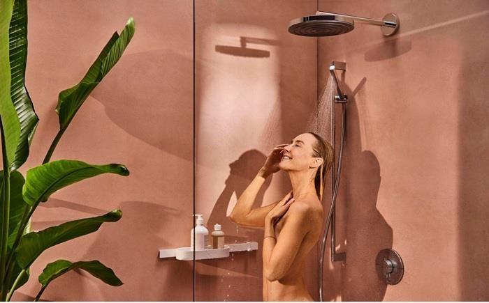 Immagine prodotto hansgrohe Pulsify S Stabhandbrause 100, 1 Strahlart wassersparend, 24125 (1 Tipo di fascio, 7.90 l/min)