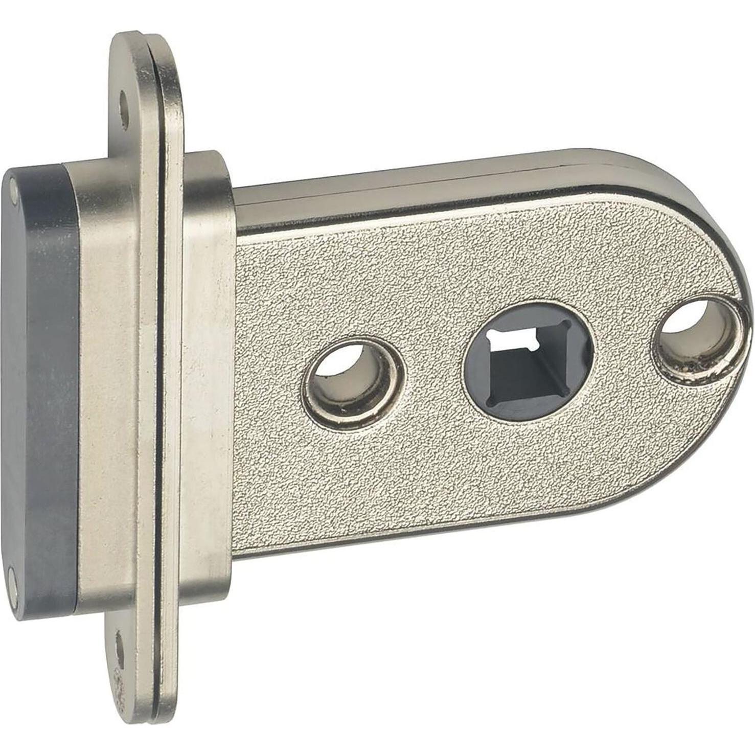 Junie, Türschloss + Schliesszylinder, Magnetschloss mit Seitenriegel, Dornmass 40mm, Zamak vernickelt