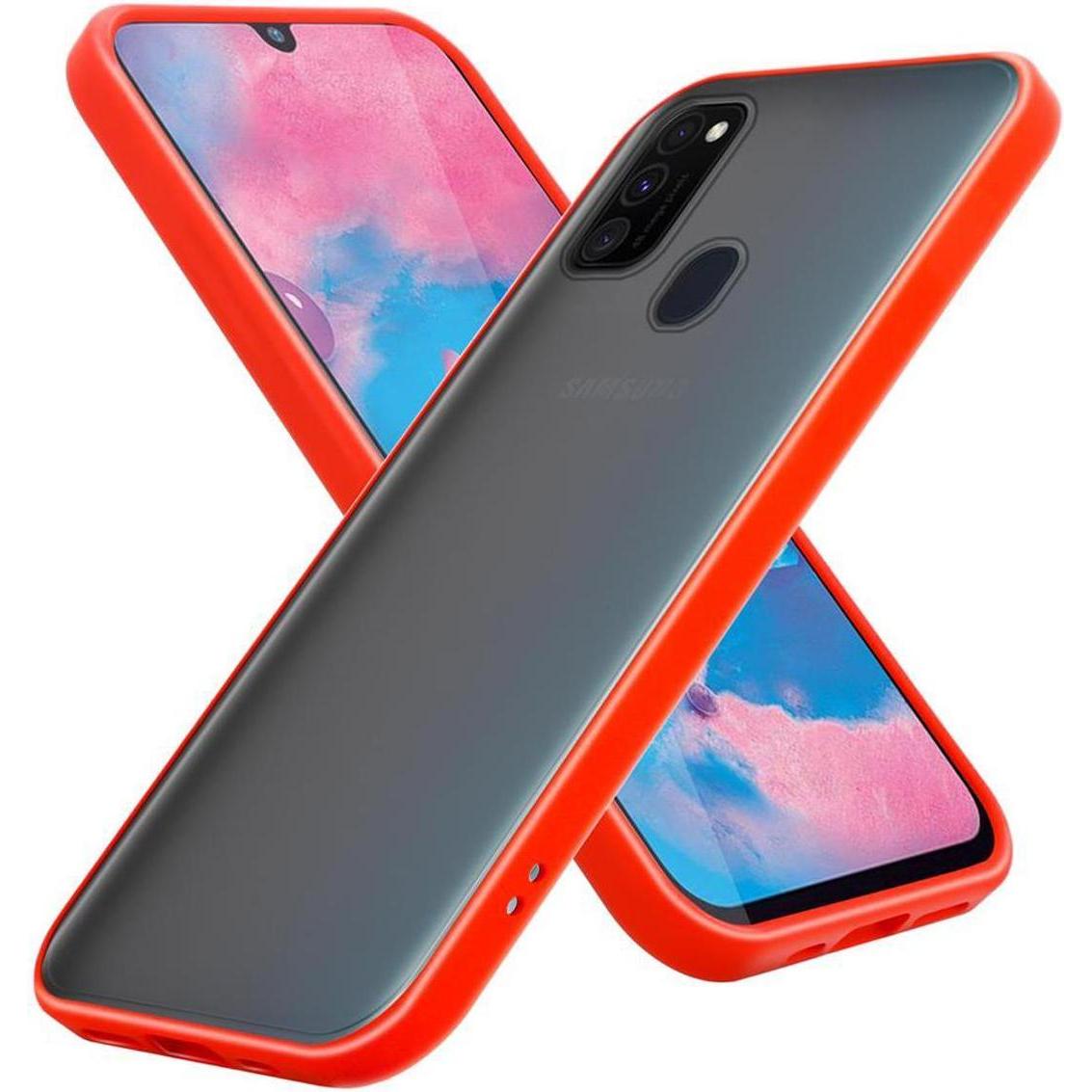 Cadorabo Hybrid Matt Cover (Samsung Galaxy M21, Samsung Galaxy M30s), Smartphone Hülle, Transparent