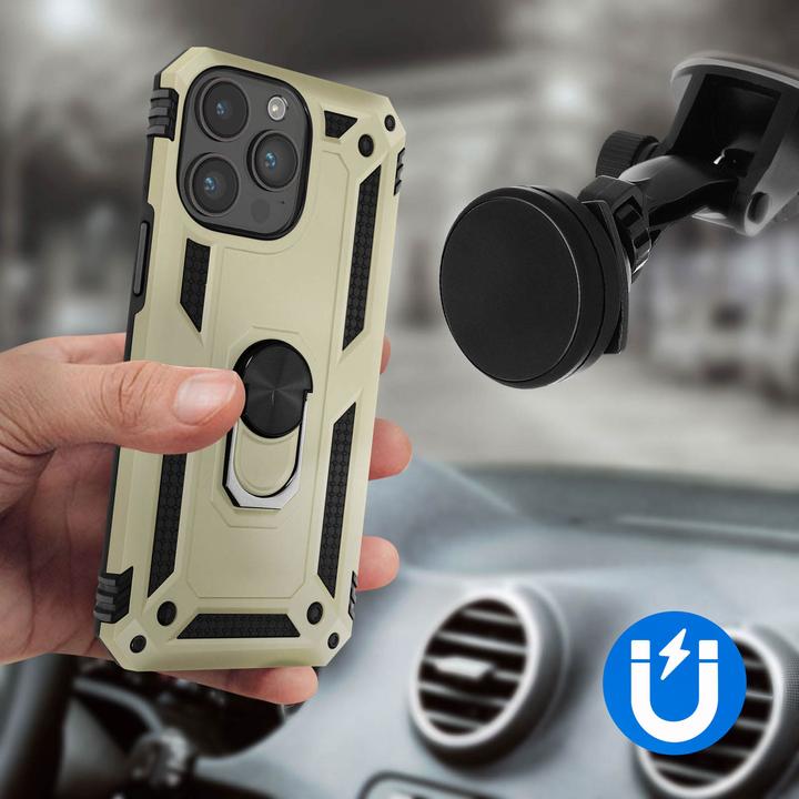 Image du produit Avizar Étui antichoc pour téléphone portable avec Ring Series (Apple iPhone 15 Pro Max)